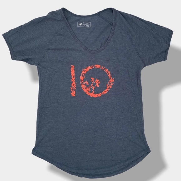 BLUE TENTREE S/S LOGO TEE - Picture 1 of 1